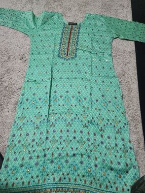 Pakistani Sadabahar Brand Printed Lawn Summer Colection Kurti 42 Bust/large Size